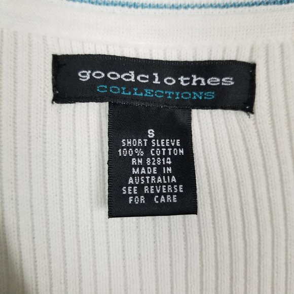 Good Clothes S Knit Top Short Sleeve Button Up - Picture 5 of 7